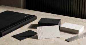 professional business card design and business card studio mockup
