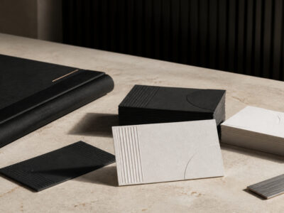 professional business card design and business card studio mockup