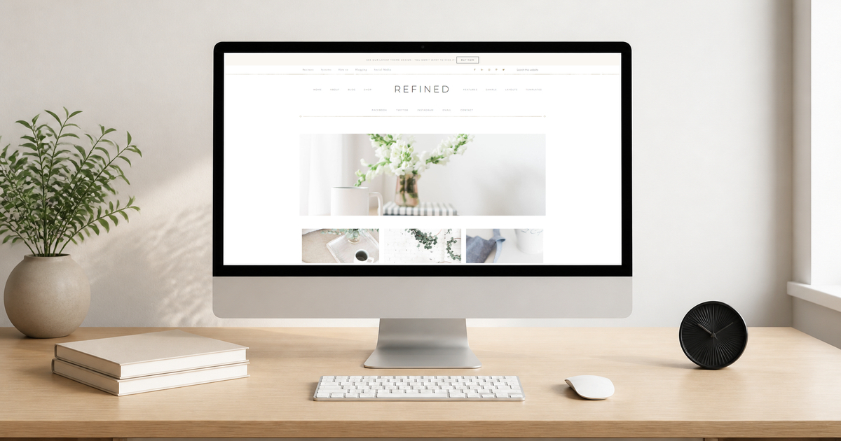 refined pro wordpress theme layout and design preview