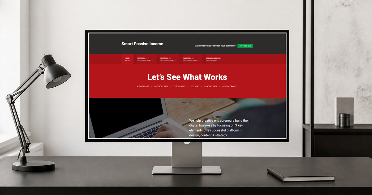 smart passive income pro wordpress theme and responsive website template