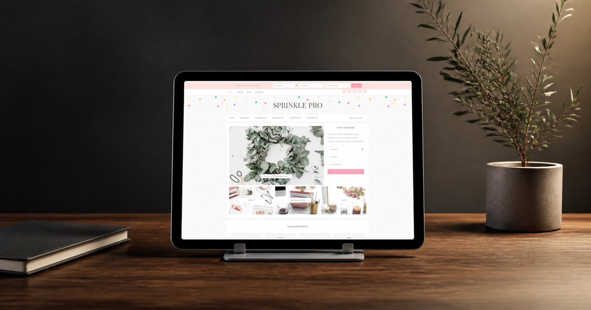 sprinkle pro wordpress theme layout and design preview