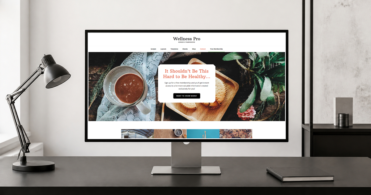 wellness pro wordpress theme layout and design preview